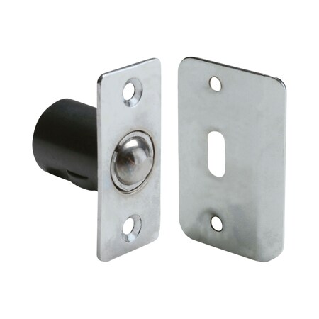 Pamex Adjustable Ball Catch with Round Corner Faceplate and Strike Bright Chrome Finish DD0510CP